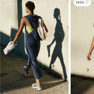 Free People Hot Shot Twisted Onesie supernova navy xs